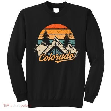 Colorado Tee Retro Vintage Mountains Nature Hiking Camping Sweatshirt