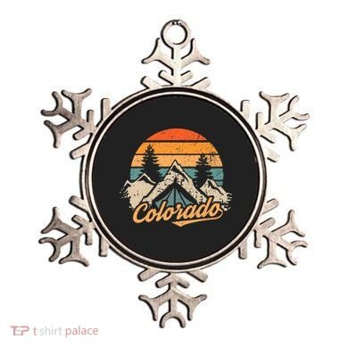Colorado Tee Retro Vintage Mountains Nature Hiking Camping Ornament
