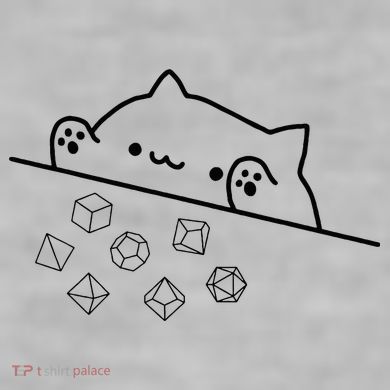 Cat Throwing Rainbow Dice Tabletop Rpg Ladies PosiCharge Tri-Blend Wicking Tank