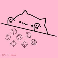 Cat Throwing Rainbow Dice Tabletop Rpg Coaster thumb 2
