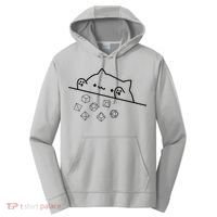 Cat Throwing Rainbow Dice Tabletop Rpg Performance Fleece Hoodie thumb 0