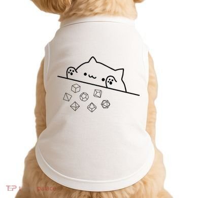 Cat Throwing Rainbow Dice Tabletop Rpg Doggie Tank