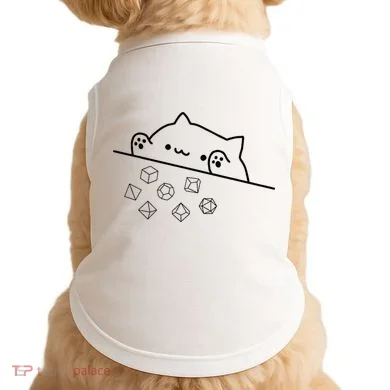 Cat Throwing Rainbow Dice Tabletop Rpg Doggie Tank