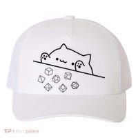 Cat Throwing Rainbow Dice Tabletop Rpg Yupoong Adult 5-Panel Trucker Hat thumb 0