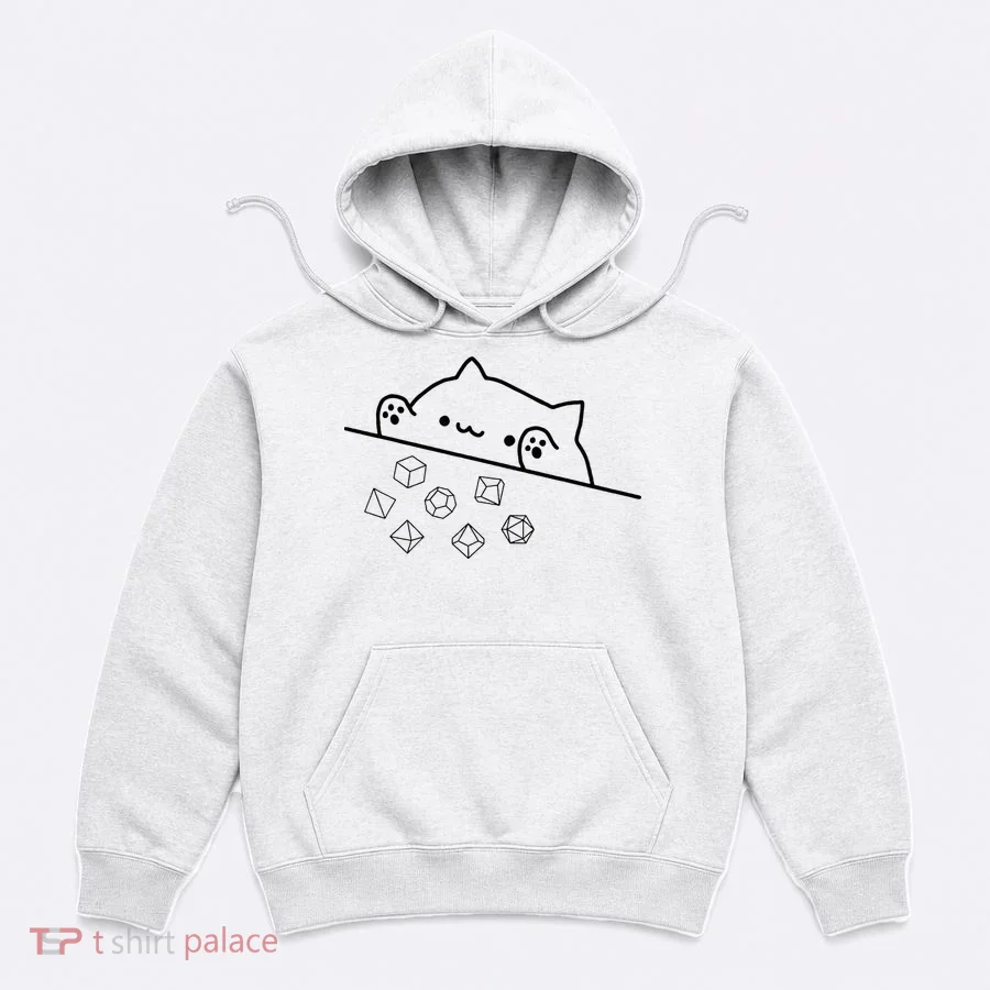 Cat Throwing Rainbow Dice Tabletop Rpg Hoodie