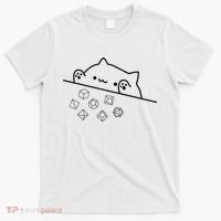 Cat Throwing Rainbow Dice Tabletop Rpg T-Shirt thumb 0