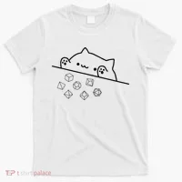 Cat Throwing Rainbow Dice Tabletop Rpg T-Shirt thumb 0