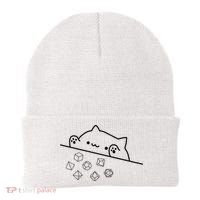 Cat Throwing Rainbow Dice Tabletop Rpg Beanie thumb 0
