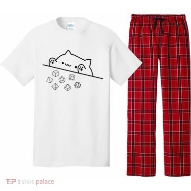 Cat Throwing Rainbow Dice Tabletop Rpg Pajama Set