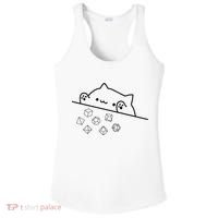 Cat Throwing Rainbow Dice Tabletop Rpg Ladies PosiCharge Competitor Racerback Tank thumb 0