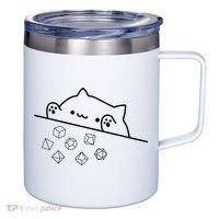 Cat Throwing Rainbow Dice Tabletop Rpg 12oz Stainless Steel Coffee Mug thumb 0