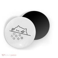 Cat Throwing Rainbow Dice Tabletop Rpg Magnet thumb 0