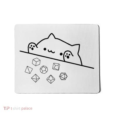 Cat Throwing Rainbow Dice Tabletop Rpg Mousepad
