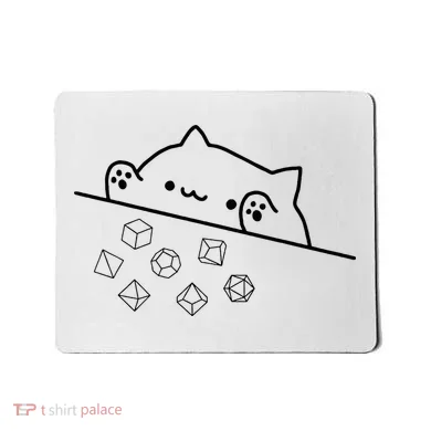Cat Throwing Rainbow Dice Tabletop Rpg Mousepad
