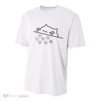 Cat Throwing Rainbow Dice Tabletop Rpg Youth Performance Sprint T-Shirt thumb 0
