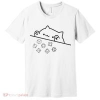 Cat Throwing Rainbow Dice Tabletop Rpg Premium T-Shirt thumb 0