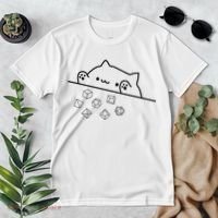 Cat Throwing Rainbow Dice Tabletop Rpg Premium T-Shirt thumb 2
