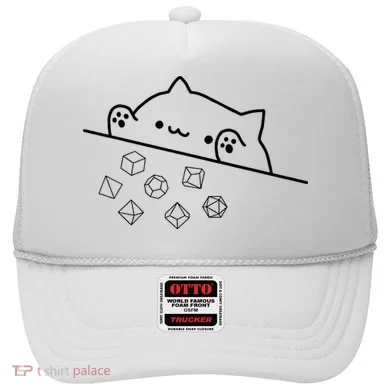 Cat Throwing Rainbow Dice Tabletop Rpg Hat