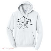 Cat Throwing Rainbow Dice Tabletop Rpg Tall Hoodie thumb 0
