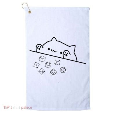 Cat Throwing Rainbow Dice Tabletop Rpg Golf Towel