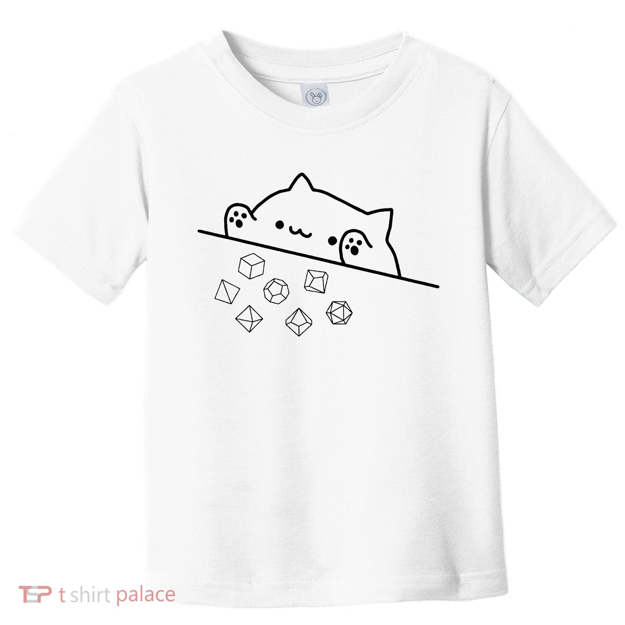 Cat Throwing Rainbow Dice Tabletop Rpg Toddler T-Shirt