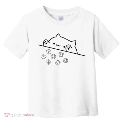 Cat Throwing Rainbow Dice Tabletop Rpg Toddler T-Shirt
