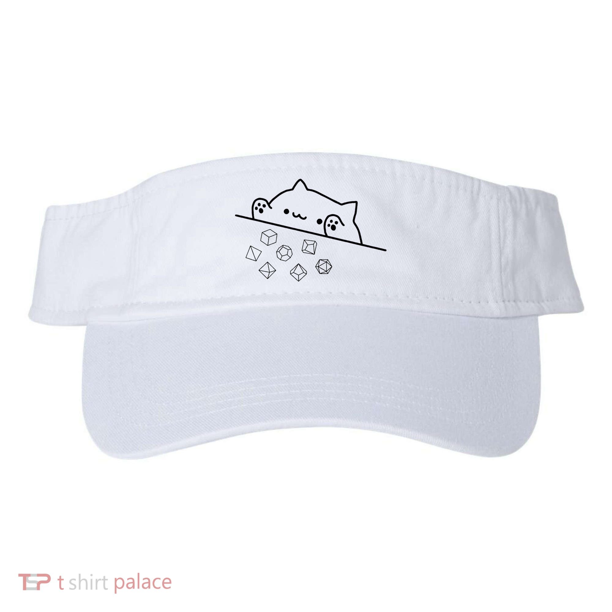 Cat Throwing Rainbow Dice Tabletop Rpg Visor