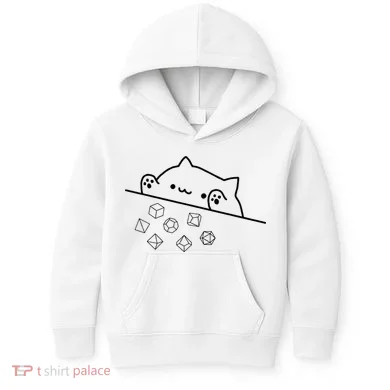 Cat Throwing Rainbow Dice Tabletop Rpg Kids Hoodie