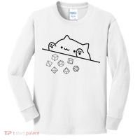 Cat Throwing Rainbow Dice Tabletop Rpg Kids Long Sleeve Shirt thumb 0