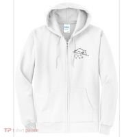 Cat Throwing Rainbow Dice Tabletop Rpg Full Zip Hoodie thumb 0