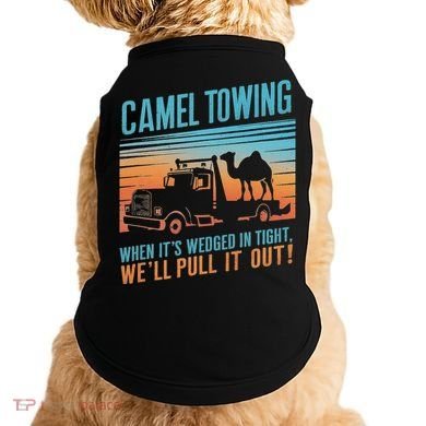 Camel Towing Retro Adult Humor Saying Doggie Tank