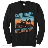 Camel Towing Retro Adult Humor Saying Sweatshirt thumb 0