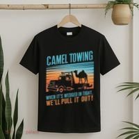 Camel Towing Retro Adult Humor Saying T-Shirt thumb 2