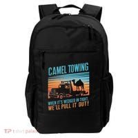 Camel Towing Retro Adult Humor Saying Backpack thumb 0