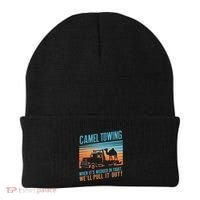 Camel Towing Retro Adult Humor Saying Beanie thumb 0