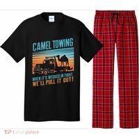 Camel Towing Retro Adult Humor Saying Pajama Set thumb 0