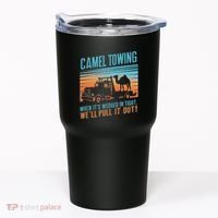 Camel Towing Retro Adult Humor Saying Tumbler thumb 0