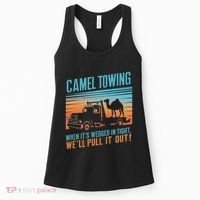 Camel Towing Retro Adult Humor Saying Women's Tank Top thumb 0