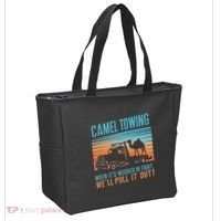 Camel Towing Retro Adult Humor Saying Tote Bag thumb 2