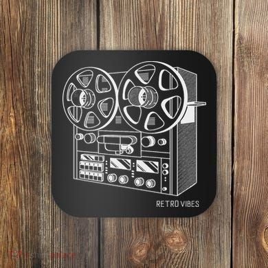 Cassette Tape Reel To Reel Analog Sound System Coaster