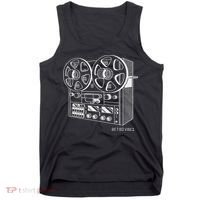 Cassette Tape Reel To Reel Analog Sound System Tank Top thumb 0