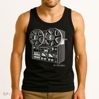 Cassette Tape Reel To Reel Analog Sound System Tank Top thumb 3
