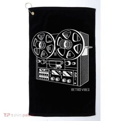 Cassette Tape Reel To Reel Analog Sound System Golf Towel