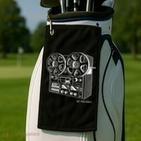 Cassette Tape Reel To Reel Analog Sound System Golf Towel thumb 2
