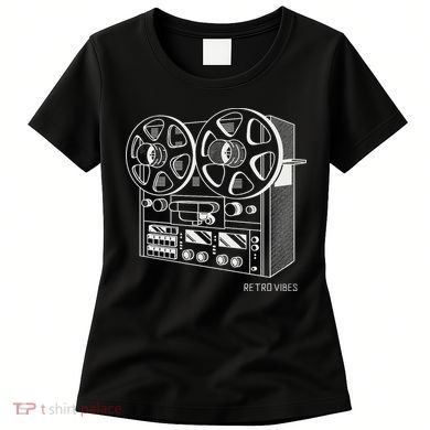 Cassette Tape Reel To Reel Analog Sound System Women's T-Shirt