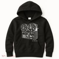 Cassette Tape Reel To Reel Analog Sound System Kids Hoodie thumb 0