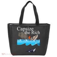 Capsize The Rich Orca Awareness Tote Bag thumb 0