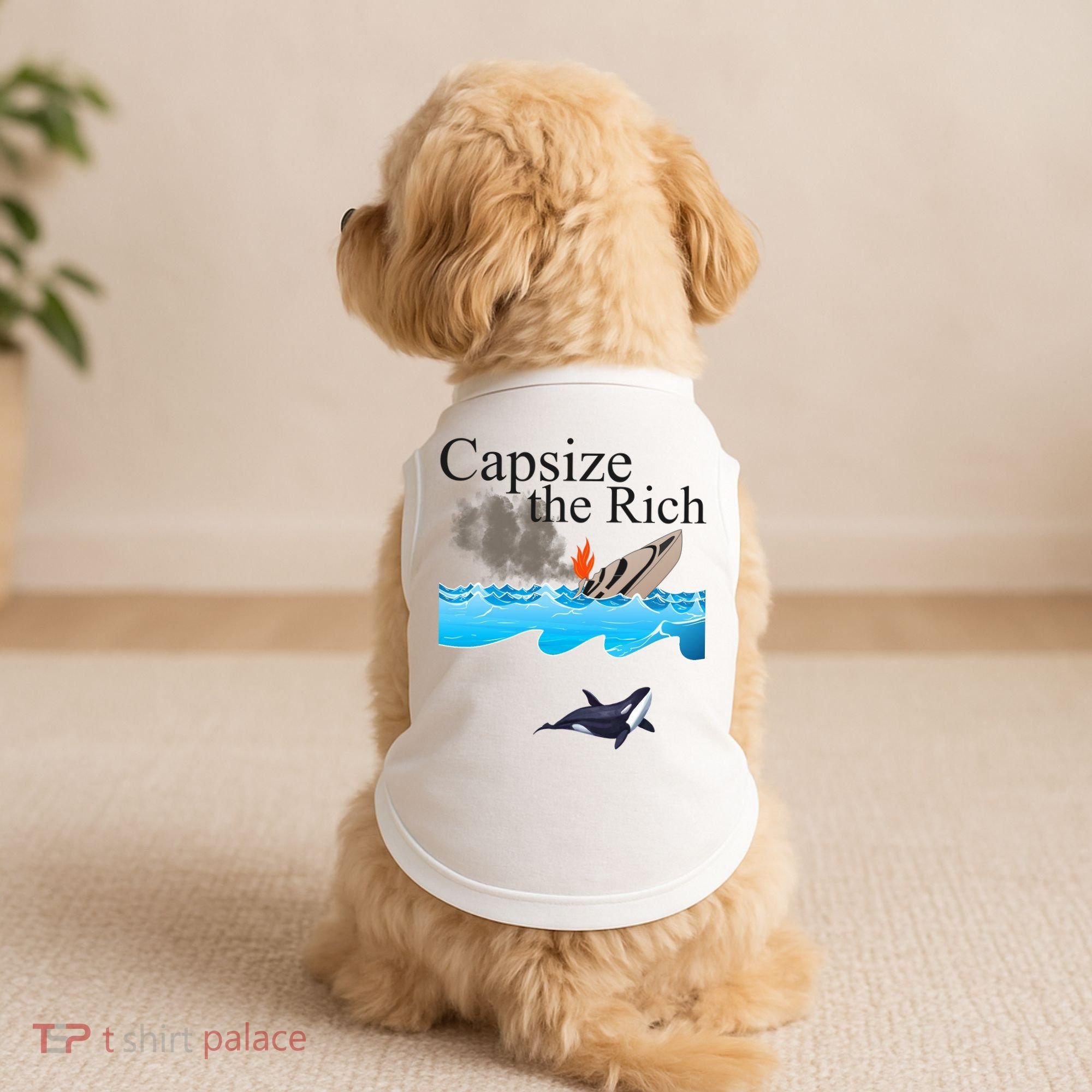 Capsize The Rich Orca Awareness Doggie Tank