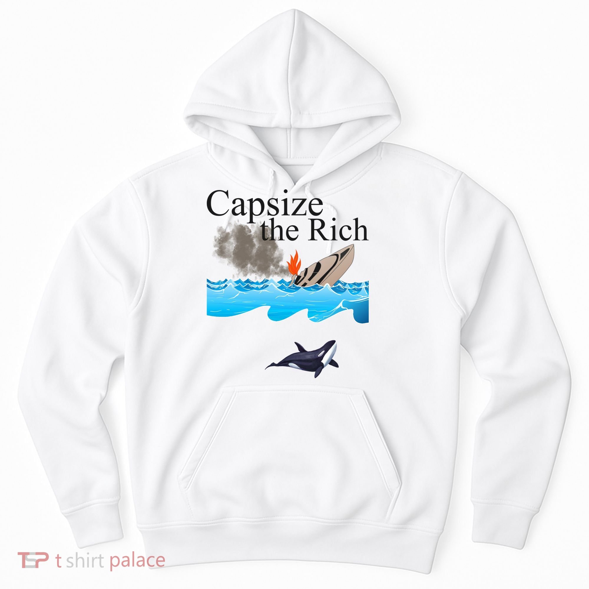 Capsize The Rich Orca Awareness Hoodie
