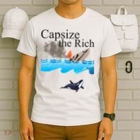 Capsize The Rich Orca Awareness T-Shirt thumb 6